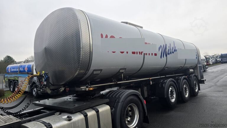 Tanker semitrailer Edelstahltankauflieger 28.000 l - ISOLIERT