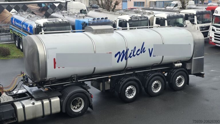 Tanker semitrailer  Edelstahltankauflieger 28.000 l - ISOLIERT