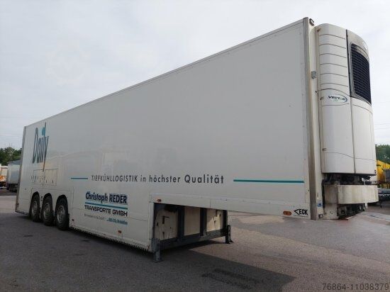 Low loader semitrailer  VAN ECK UT3Z DOPPELDECKER, KüHLKOFFERAUFLIEGER, CARRIER VECTOR 1950,