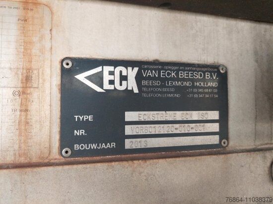 Low loader semitrailer  VAN ECK UT3Z DOPPELDECKER, KüHLKOFFERAUFLIEGER, CARRIER VECTOR 1950,