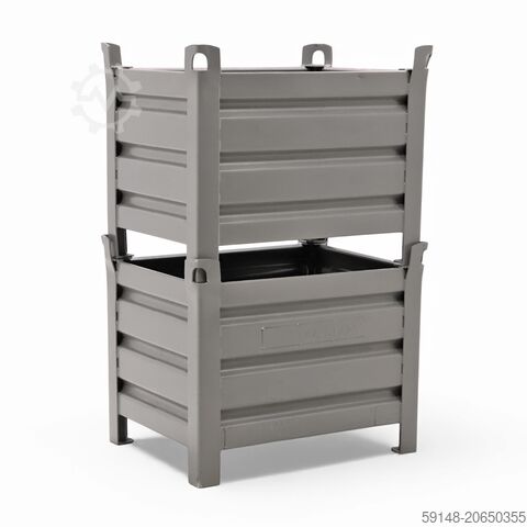 Gebrauchte Stapelboxen Stahl feste Konstruktion Stapelbehälter mit vier geschlossenen Kruizinga 102866S-GB