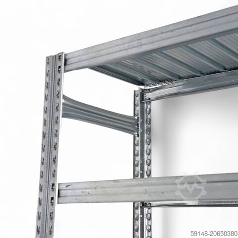 Gebrauchte Fachbodenregale Fachbodenregal 856 Grundgestell, B: 1275, T: 400, H: 1985 (mm). Kruizinga 98-553GB