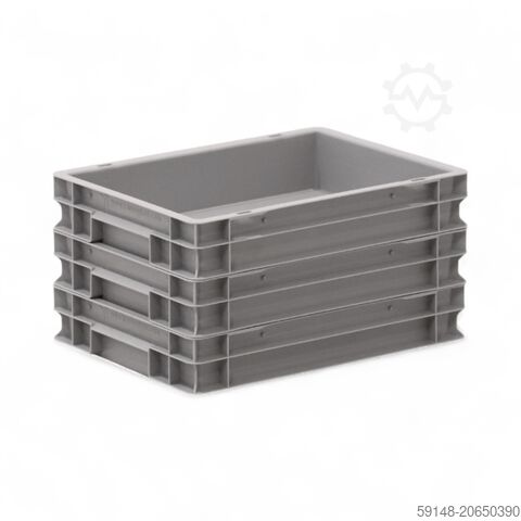 Gebrauchte Eurobehälter alle Wände geschlossen, L: 400, B: 300, H: 75 (mm).  6ltr, L: 400, Kruizinga 98-577GB-PAL