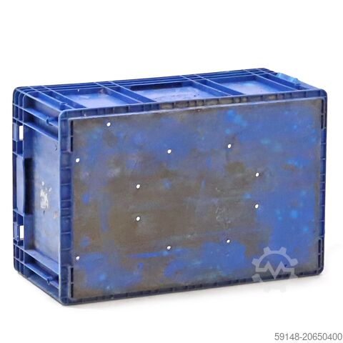 Gebrauchte Eurobehälter alle Wände geschlossen, L: 590, B: 390, H: 280 (mm). 50ltr, L: Kruizinga 98-6835GB-PAL