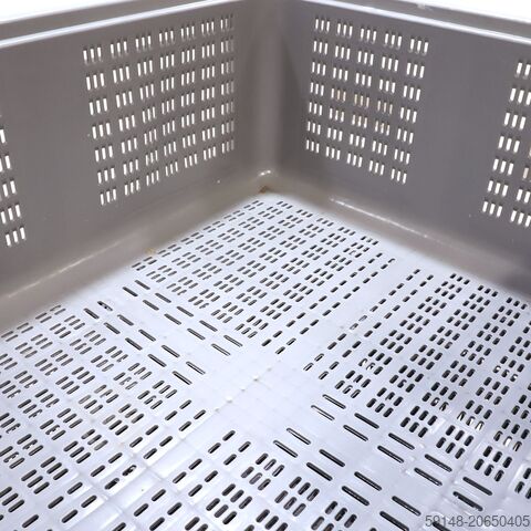 Gebrauchte Palettenboxen perforierte Wände und Boden, L: 1200, B: 1000, H: 545 (mm). Kruizinga 98-7485GB