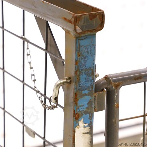 Gebrauchte Gitterbox stapelbar und einklappbar 4 Wände, L: 2100, B: 1200, H: 980 (mm). Kruizinga 98-7589GB