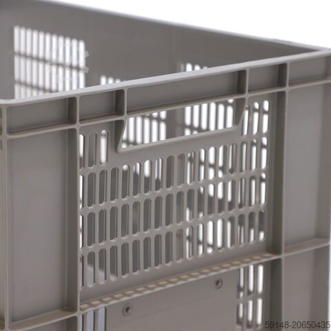 Gebrauchte Eurobehälter mit Grifföffnung, L: 600, B: 400, H: 320 (mm).  60ltr, L: 600, B: Kruizinga 98-7608GB-PAL