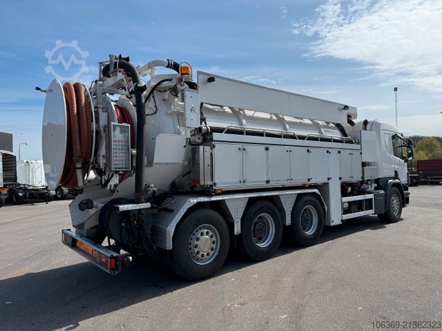 Vacuum tank truck SCANIA P450 8x4*4 Hvidtved Larsen FlexLine 412 PED