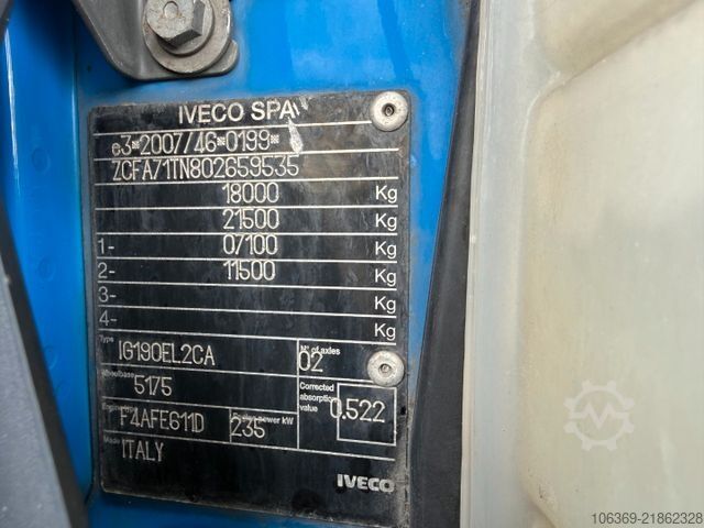Refrigerated truck IVECO EuroCargo 180E320 4x2 Carrier Supra 850 Silent