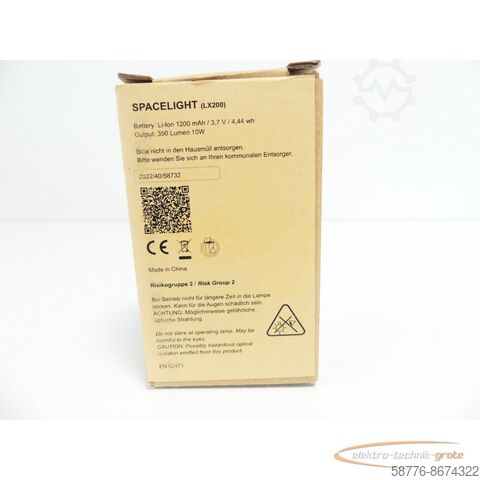 Komponente  Bauer  Böcker LED-Stirnleuchte Spacelight - ! - 900/15