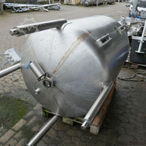 1000 Liter Behälter aus V2A mit Rührwerksflansch  B0091