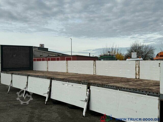 Open semitrailer with tarp Krone Krone Baustoffauflieger + Stapler Vorrichtung