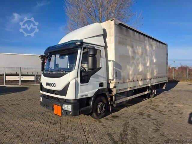 Transporter mit Pritsche & Plane IVECO 80-220 Eurocargo, Gardine, Ladebordwand, 1.Hand