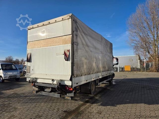 Transporter mit Pritsche & Plane IVECO 80-220 Eurocargo, Gardine, Ladebordwand, 1.Hand