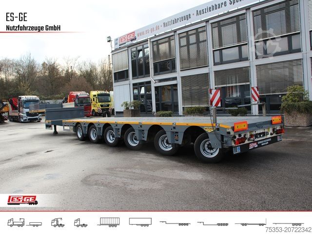 Tieflader-Sattelauflieger BROSHUIS 6-Achs-Satteltieflader - teleskopierbar