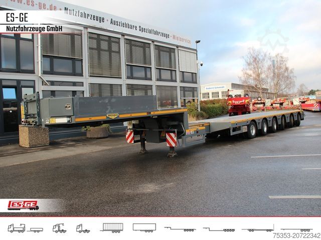 Tieflader-Sattelauflieger BROSHUIS 6-Achs-Satteltieflader - teleskopierbar