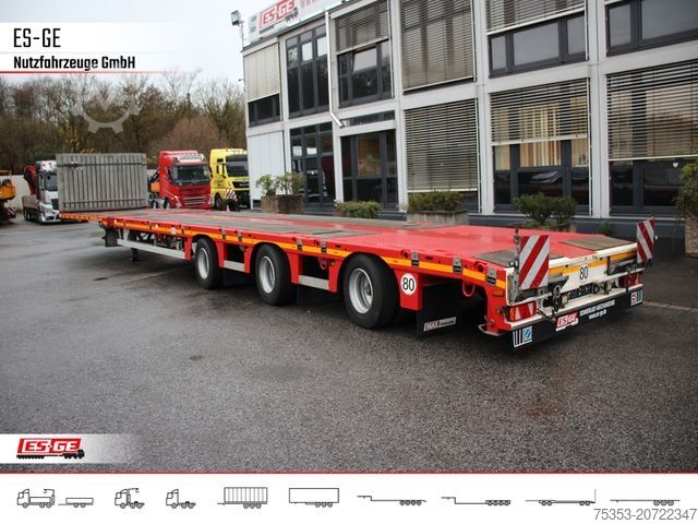 Working platform semitrailer FAYMONVILLE MAX210 Telesattel Megatrailer