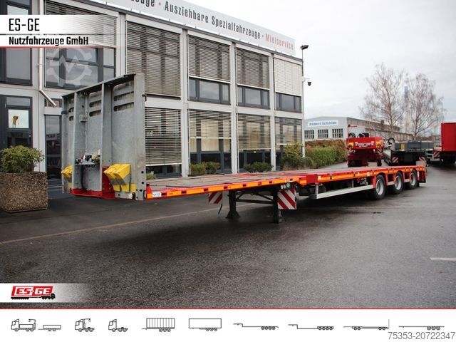 Working platform semitrailer FAYMONVILLE MAX210 Telesattel Megatrailer