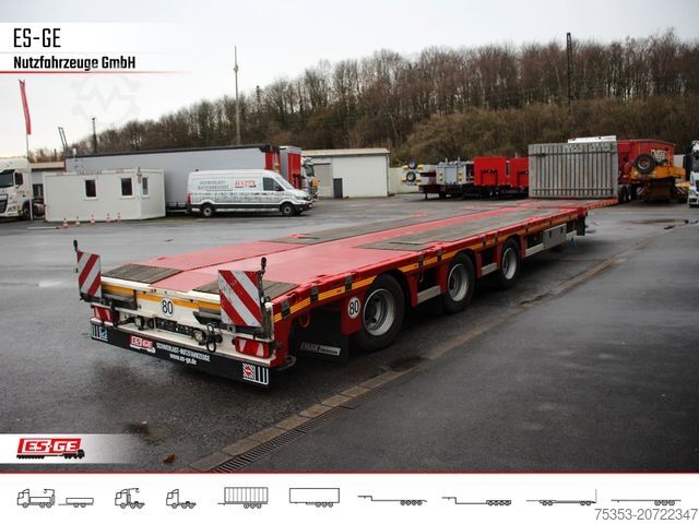 Working platform semitrailer FAYMONVILLE MAX210 Telesattel Megatrailer