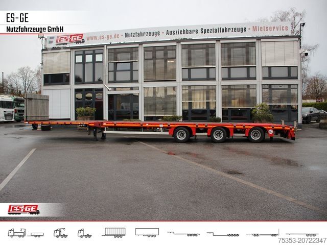Working platform semitrailer FAYMONVILLE MAX210 Telesattel Megatrailer