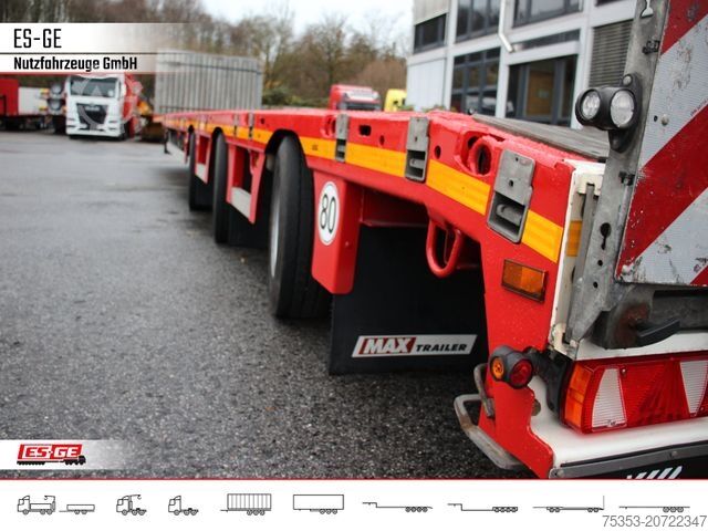 Working platform semitrailer FAYMONVILLE MAX210 Telesattel Megatrailer