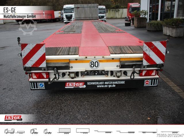 Working platform semitrailer FAYMONVILLE MAX210 Telesattel Megatrailer