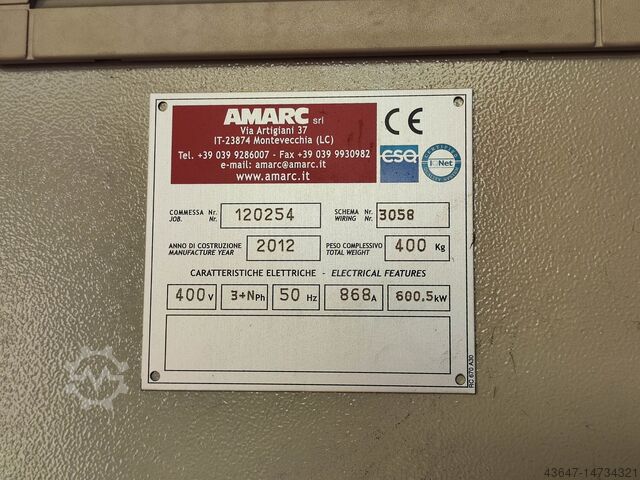 Switchgear & control AEG Thyristor transmission cabinet 120254; 3058