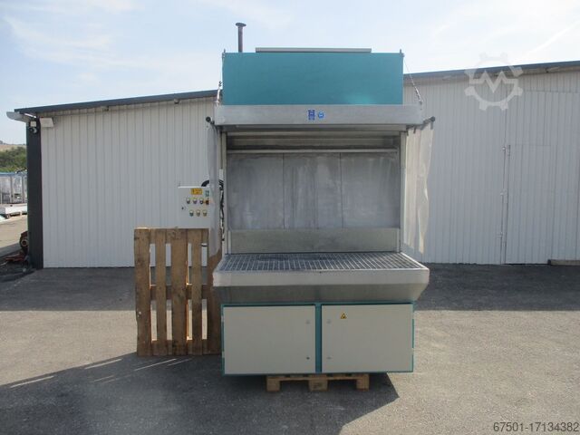 Splashback grinding table Beck Absaugwand mit Spritzgerät BE AL 150/70 (2956)