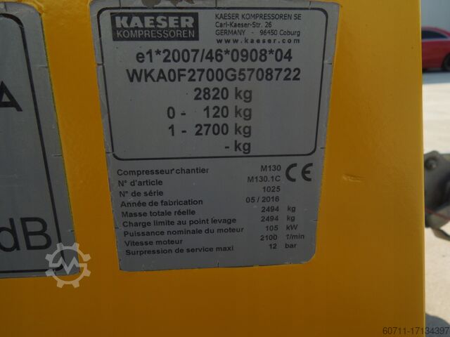 Screw compressor Kaeser M130