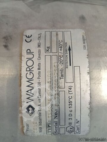 Stainless Steel Pipe Screw Conveyor WAM WAM Holland TX250