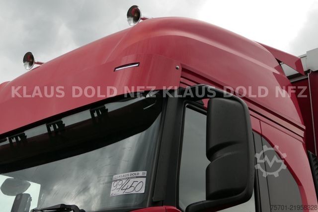 Flatbed truck with tarp IVECO 190S46 S-Way Pritsche Plane Retarder LBW Euro 6