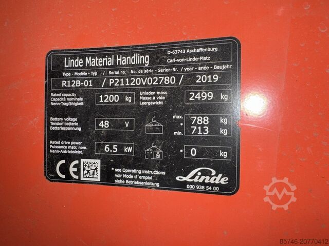 R 12 B * Triplex FFL !! LINDE R 12 B * Triplex FFL !!