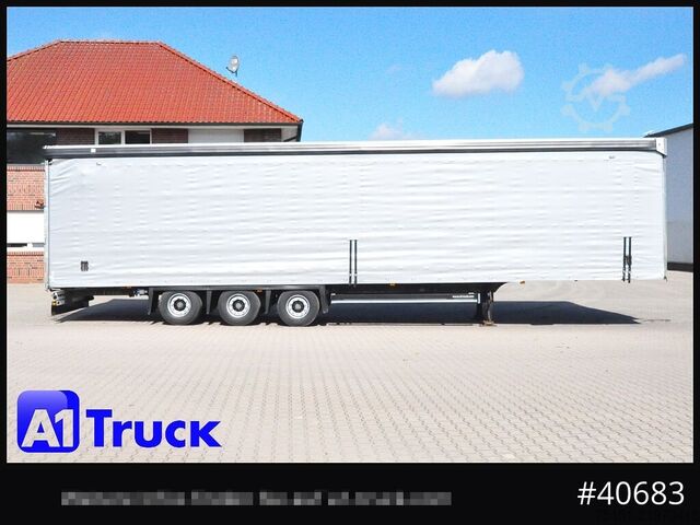 Open semitrailer with tarp SCHMITZ SCB  24, Mega, Speed Curtain, VDI 2700, TÜV 10/2026