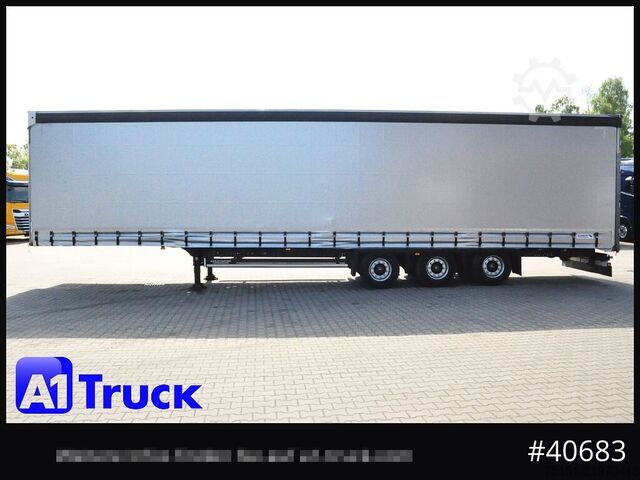 Open semitrailer with tarp SCHMITZ SCB  24, Mega, Speed Curtain, VDI 2700, TÜV 10/2026