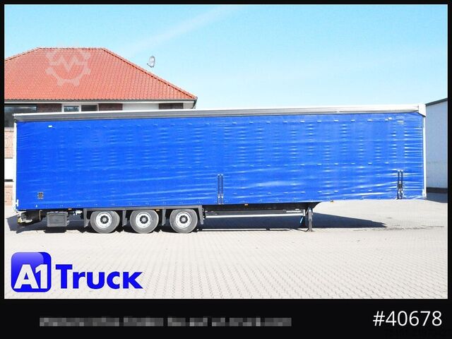 Open semitrailer with tarp SCHMITZ SCB  24, Mega, Speed Curtain, VDI 2700, deutsche Zulassung