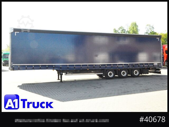 Open semitrailer with tarp SCHMITZ SCB  24, Mega, Speed Curtain, VDI 2700, deutsche Zulassung
