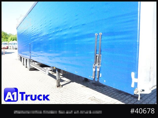 Open semitrailer with tarp SCHMITZ SCB  24, Mega, Speed Curtain, VDI 2700, deutsche Zulassung