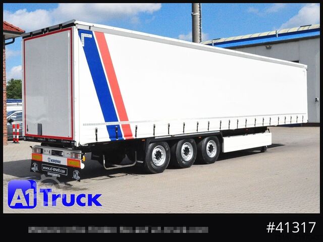 Open semitrailer with tarp KRONE SD Tautliner, TOP Zustand, Liftachse, Palettenkasten
