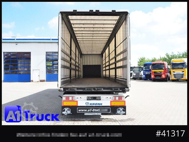 Open semitrailer with tarp KRONE SD Tautliner, TOP Zustand, Liftachse, Palettenkasten