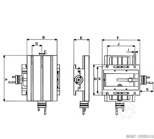Cross Table CORMAK Stół krzyżowy 330x220 mm KP203