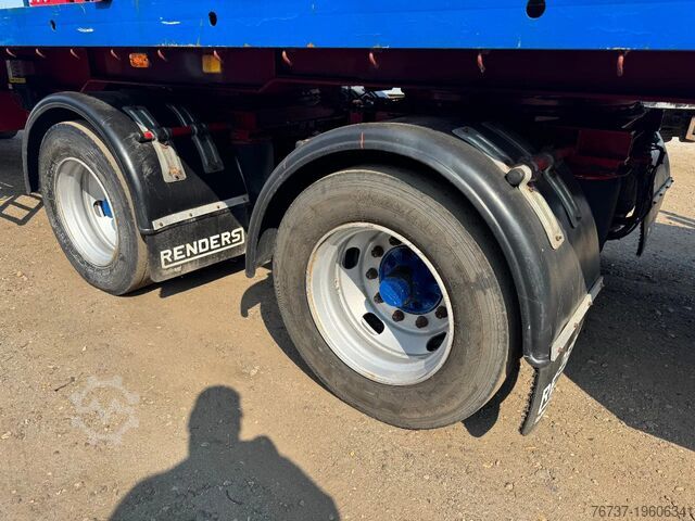 Platform trailer Renders **CRANE PALFINGER PK4500A-STEERING AXXLE**