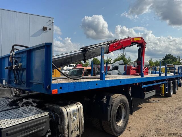 Platform trailer Renders **CRANE PALFINGER PK4500A-STEERING AXXLE**