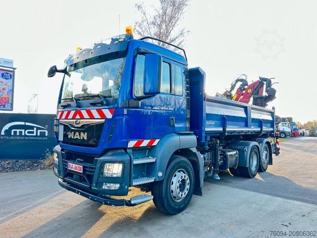 Kipper LKW MAN TGS 26.420 Selbstlader Kran Kipper 2xBordmatik