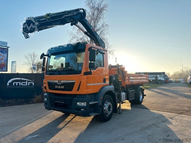 Dreiseitenkipper LKW MAN TGS 18.290 4x2 Kipper KRAN 12m FUNK AHK