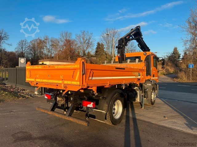 Dreiseitenkipper LKW MAN TGS 18.290 4x2 Kipper KRAN 12m FUNK AHK