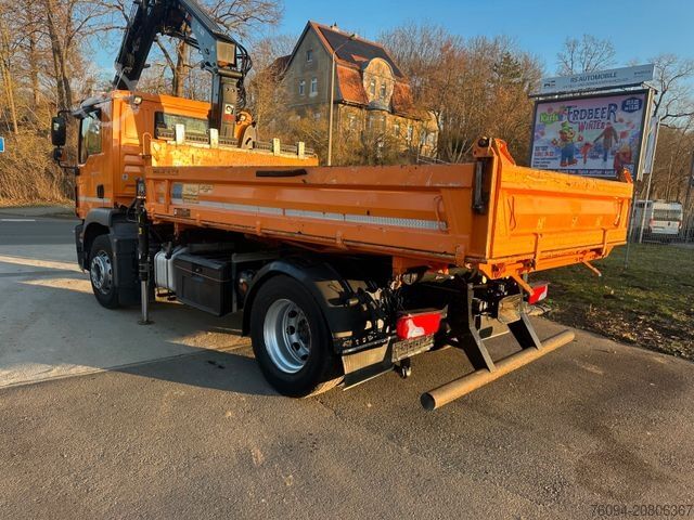 Dreiseitenkipper LKW MAN TGS 18.290 4x2 Kipper KRAN 12m FUNK AHK