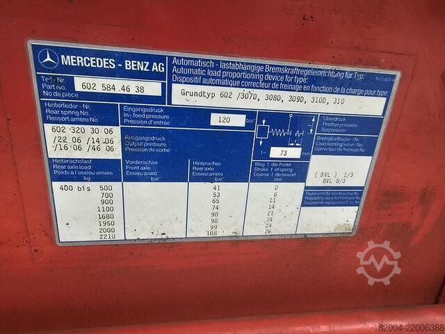 Delivery van Mercedes-Benz 310 KA | BENZINE | IDEAAL ALS CAMPER | ALS NIEU...
