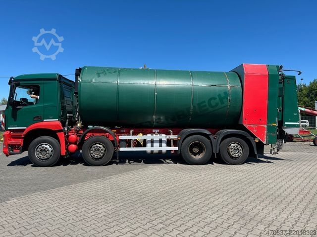 Garbage truck MERCEDES-BENZ Arocs 3240 / 8x4x6 / Faun Rotopress 525 L