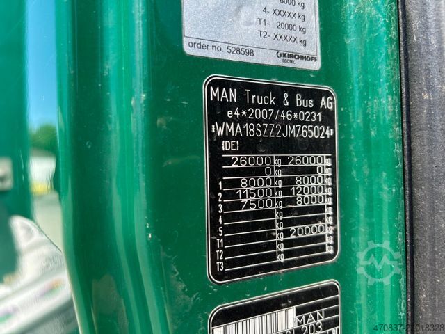 Garbage truck MAN TGS 26.320 / Faun Variopress 524