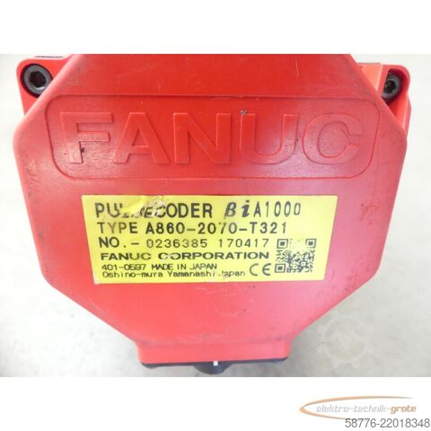 Control unit Fanuc A06B-2063-B003 AC Servo Motor SN: C175F0F3C mit A860-2070-T321 Pulsecoder